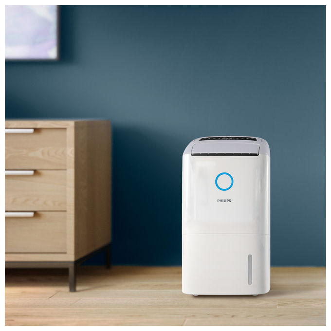 Philips DE5305-11 Series 5000 Deumidificatore e Purificatore d'aria 2 in 1 26.5 l-24h 270 m³-h Filtro HEPA 137 m² 54 dB colore Bianco