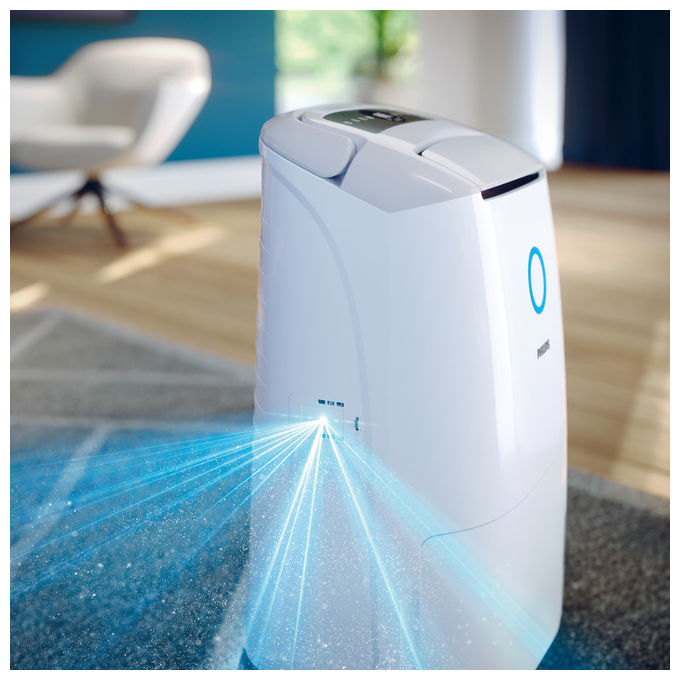 Philips DE5305-11 Series 5000 Deumidificatore e Purificatore d'aria 2 in 1 26.5 l-24h 270 m³-h Filtro HEPA 137 m² 54 dB colore Bianco