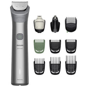 Philips, Rifinitore All-in-One Multigroom MG5921-15, 10 Accessori, Viso Capelli Corpo, Grigio chiaro