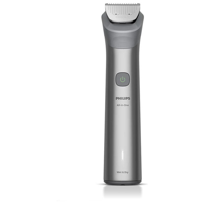 Philips, Rifinitore All-in-One Multigroom MG5921-15, 10 Accessori, Viso Capelli Corpo, Grigio chiaro