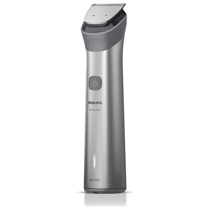 Philips, Rifinitore All-in-One Multigroom MG5921-15, 10 Accessori, Viso Capelli Corpo, Grigio chiaro