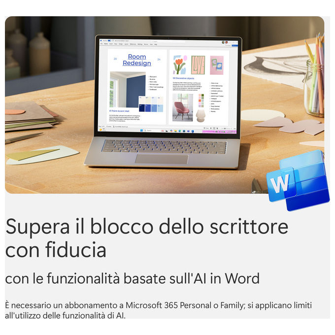 Microsoft, Office 365 Family, Suite Office, 1 Licenza, 1 Anno