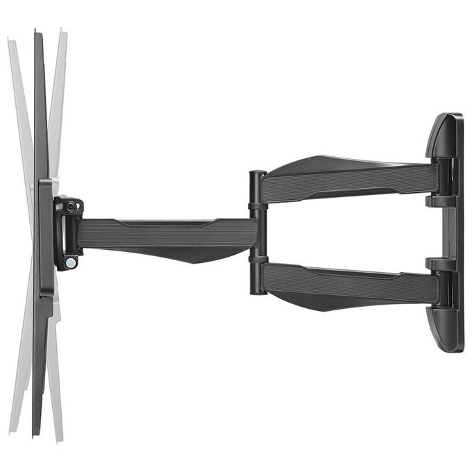 Value Supporto TV da Parete Articolato 37'' 70'' 4 Snodi VESA 600x400 mm Max 35 Kg colore Nero