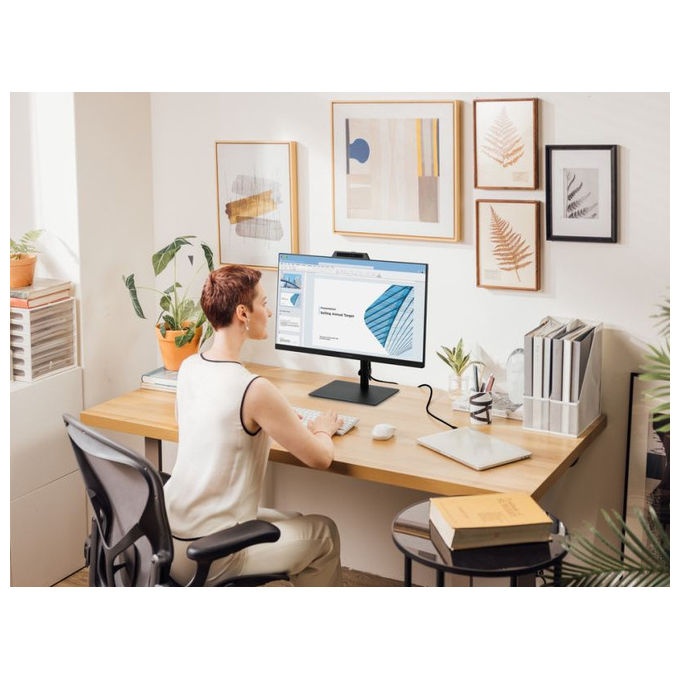 ViewSonic VG2441V Monitor per Videoconferenze 24'' IPS Full HD 1920x1080 120 Hz Webcam 5 MP USB-C HDMI colore Nero