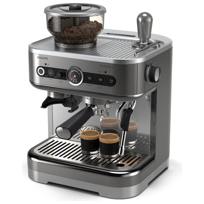 Philips, Macchina Caffe' Semiautomatica, 2.3L, Macinatore Integrato, Grigio, Barista Brew PSA3228-01