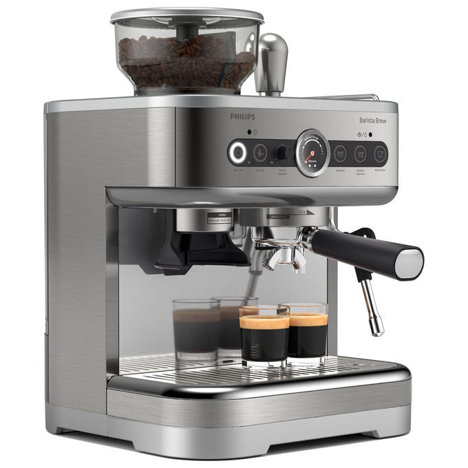 Philips, Macchina Caffe' Semiautomatica, 2.3L, Macinatore Integrato, Grigio, Barista Brew PSA3228-01