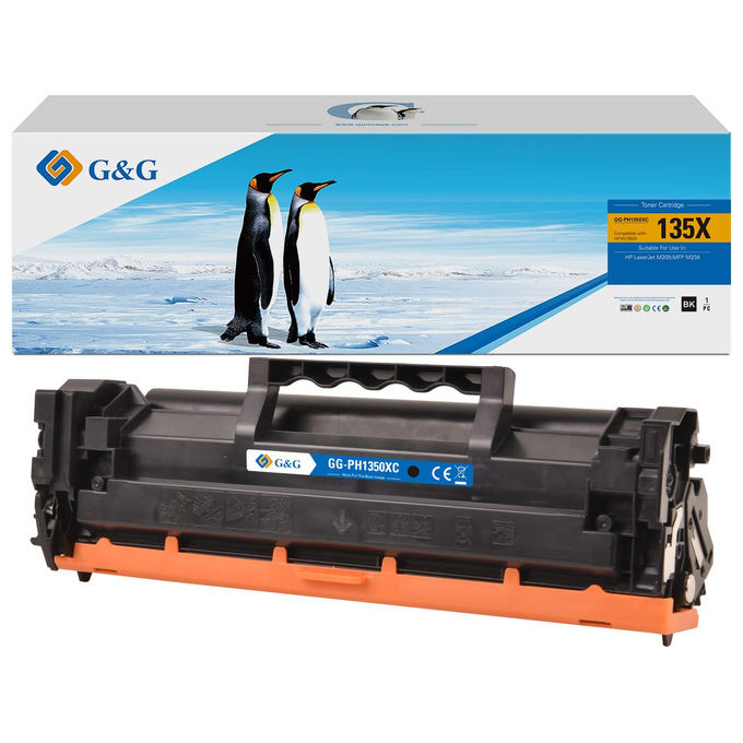 GandG, Toner Compatibile HP 135A W1350A 135X, Nero, con Chip, LaserJet M209dw MFP M234dw
