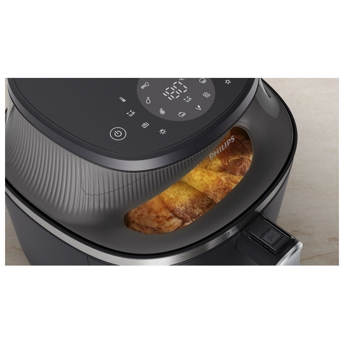 Philips NA341-00 Friggitrice ad aria Serie 3000 7,2 L 2000 W 16 Programmi RapidAir Display Touch colore Nero Argento