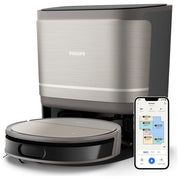Philips XU9100-10 HomeRun Serie 9000 Robot aspirapolvere Laser D-ToF 360° 0.21 L autonomia 280 min Wi-Fi App Alexa colore Nero