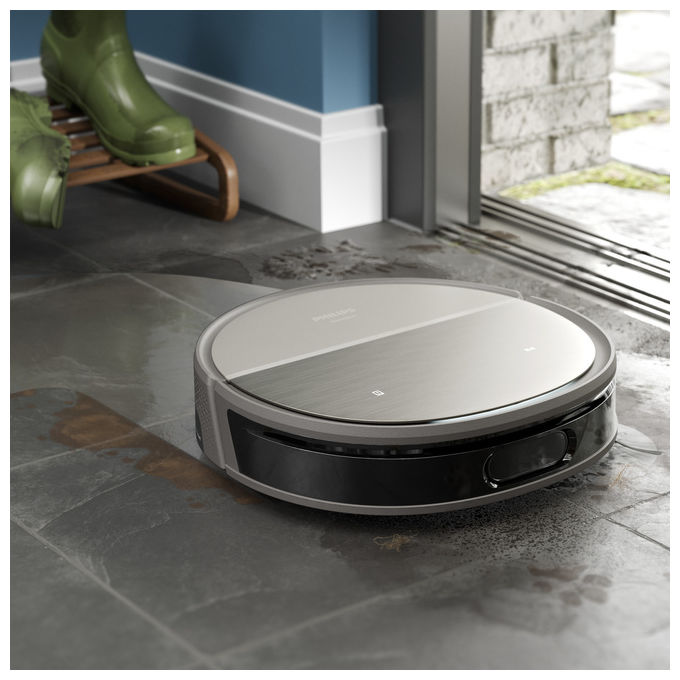 Philips XU9100-10 HomeRun Serie 9000 Robot aspirapolvere Laser D-ToF 360° 0.21 L autonomia 280 min Wi-Fi App Alexa colore Nero
