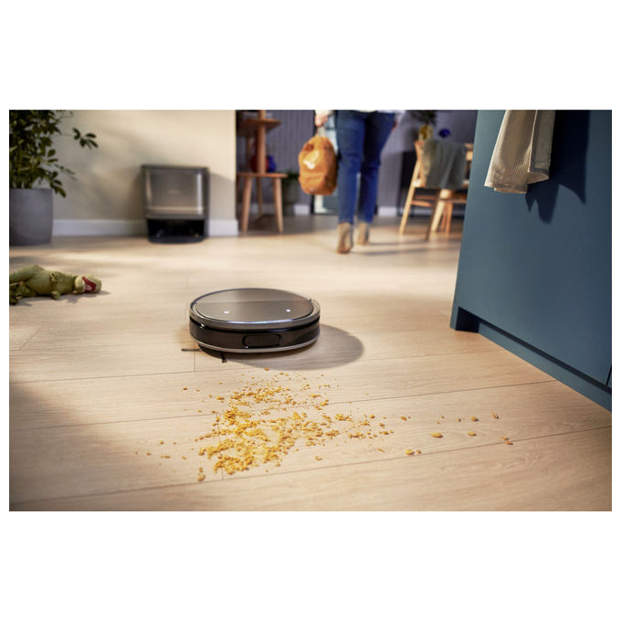 Philips XU9100-10 HomeRun Serie 9000 Robot aspirapolvere Laser D-ToF 360° 0.21 L autonomia 280 min Wi-Fi App Alexa colore Nero