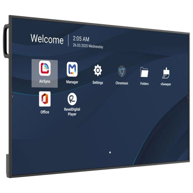 Viewsonic, Monitor 55 pollici, Segnaletica Digitale, 4K Ultra HD, Wi-Fi, Android 14, Nero