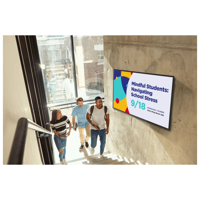 Viewsonic, Display Digital Signage, 43'' 4K Ultra HD, Luminosita' 500 cd-m², Android 14, Nero