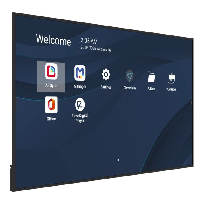 Viewsonic Display professionale 4K 86 pollici Android 14 Pannello piatto per segnaletica digitale