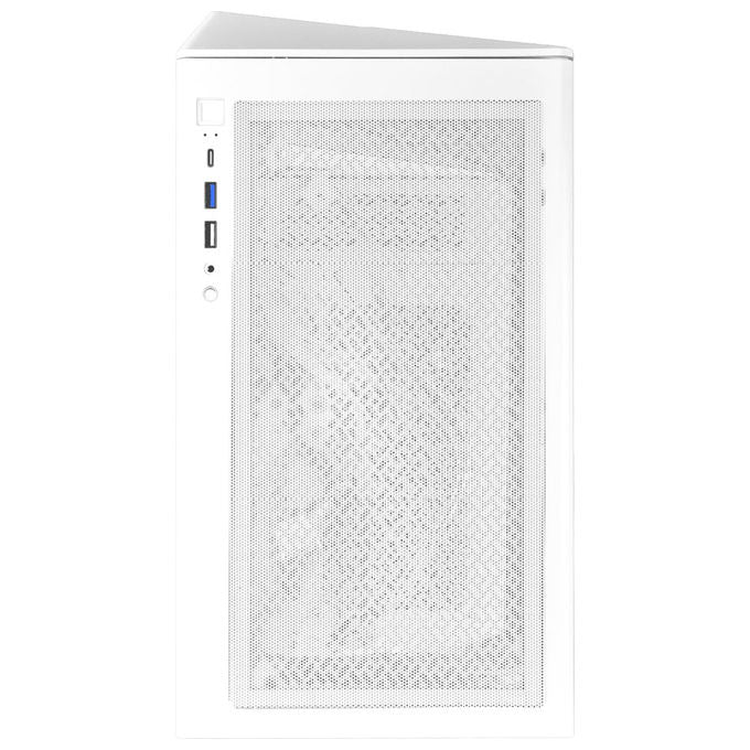 Noua, Case Gaming ATX Compatto Bianco, Vetro Temperato, USB 3.0 e Type-C