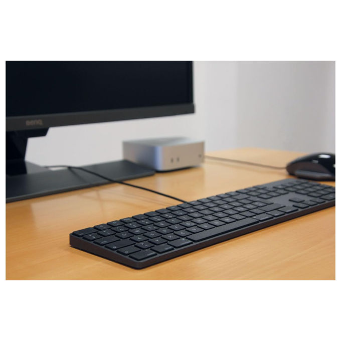 LMP, Tastiera Numerica USB-C Windows, Layout Italiano ISO, 106 Tasti, Alluminio Grigio Siderale