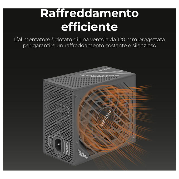 Noua, Alimentatore PC Gaming 850W, Modulare, 80 Plus Gold, ATX 3.1, PCIe 5.1