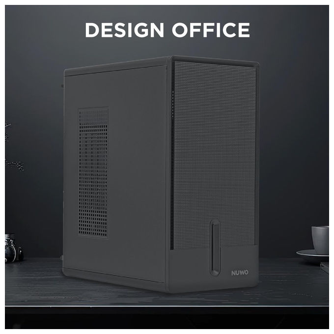 Nuwo, Case Micro-ATX QK200, Mini Tower Compatto, USB 3.0, Type-C