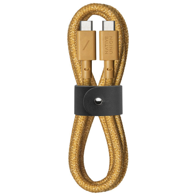 Native Union, Cavo USB-C, 1.2 m, Giallo, Ricarica Rapida, Power Delivery