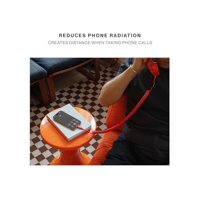 Native Union Pop Phone, Auricolare Retro' USB-C con Microfono, Pino per iPhone iPad Laptop
