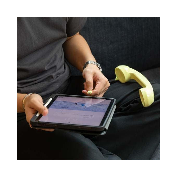 Native Union, Cornetta Telefonica USB-C, Design retro', Plug-and-play, Lemon