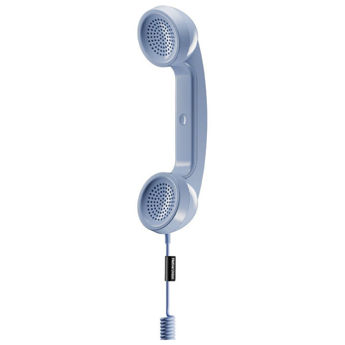 Native Union, Ricevitore Telefonico USB-C, Azzurro, Materiali Riciclati, Chiamate Audio e Video