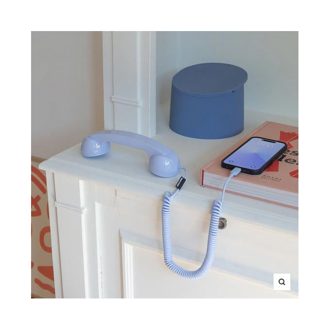 Native Union, Ricevitore Telefonico USB-C, Azzurro, Materiali Riciclati, Chiamate Audio e Video