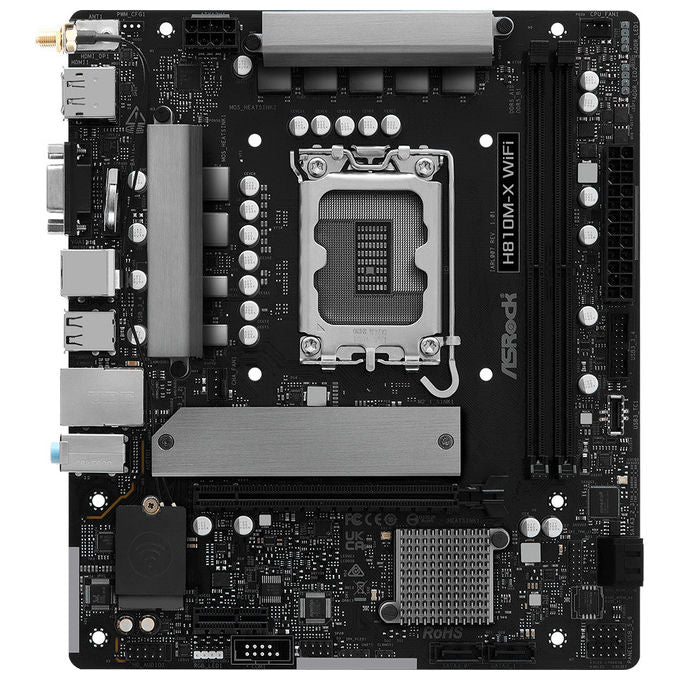 Asrock, Scheda Madre H810M-X WiFi, Intel H810, LGA 1851, Micro ATX