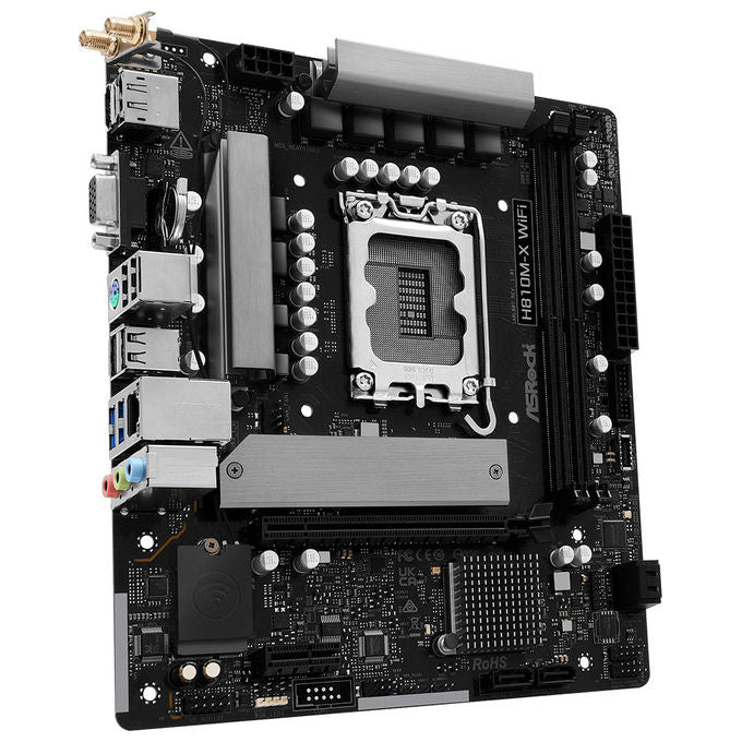 Asrock, Scheda Madre H810M-X WiFi, Intel H810, LGA 1851, Micro ATX