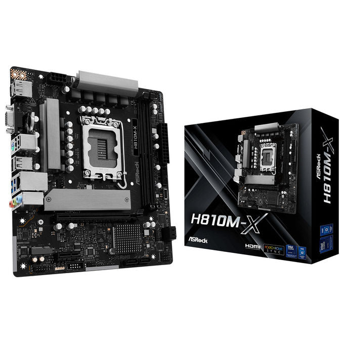 Asrock, Scheda Madre Micro ATX, Intel H810, LGA 1851, DDR5