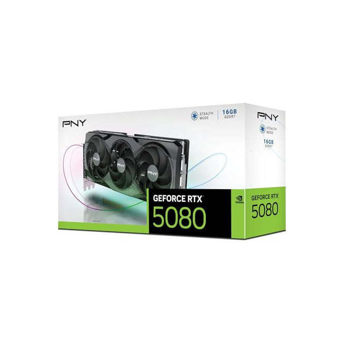 PNY GeForce RTX 5080, 16GB GDDR7, Triple Fan, DLSS4