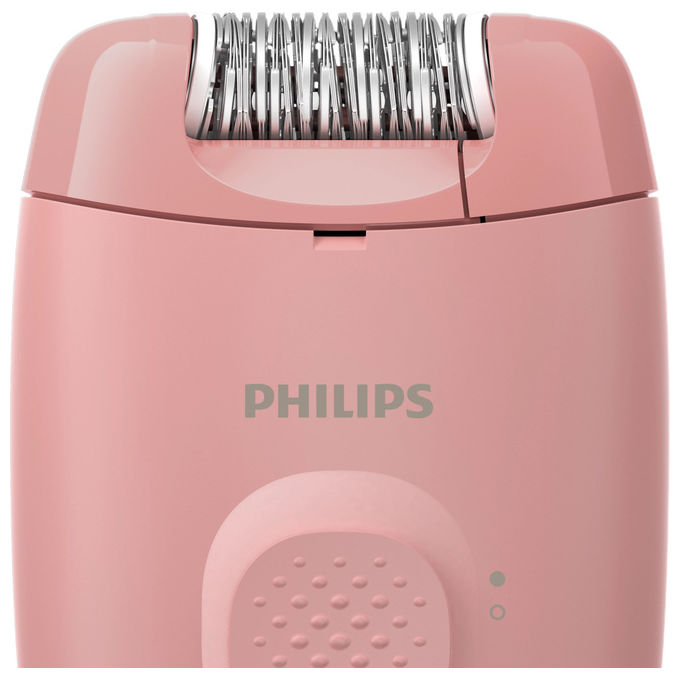 Philips, Epilatore elettrico Serie 2000 BRE227-00, Con filo, Rosa, Con massaggiatore