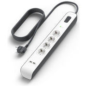 Belkin, Ciabatta Multipresa con USB, 4 Prese, 2 Porte USB-A, Cavo 2 m, Protezione Sovratensioni