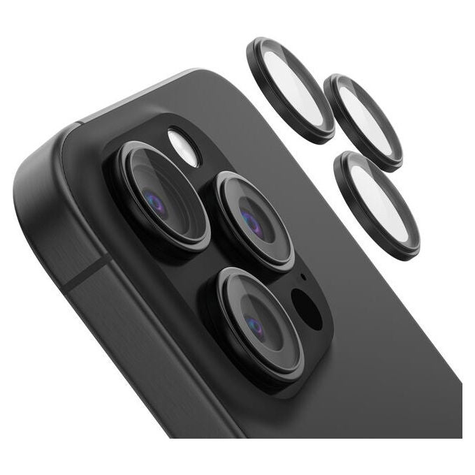 Belkin ScreenForce, Protezione Obiettivo Fotocamera, Vetro Temperato, iPhone 16 Pro-16 Pro Max, 3 pz