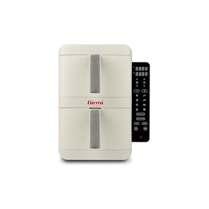 Girmi FG4101 Ecofrit Dual Friggitrice ad aria 9 L 2400 W 9 Programmi Display Digitale colore Bianco