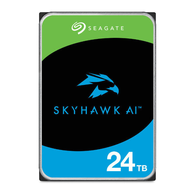 Seagate, SkyHawk AI, HDD interno, 24 TB, 7200 RPM, 3.5 pollici