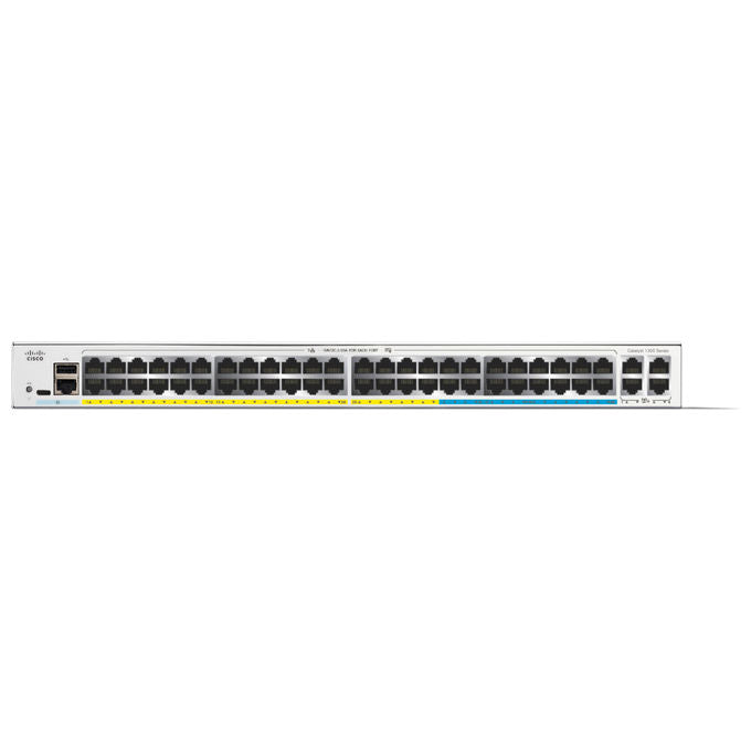 Cisco, Catalyst C1300-48MGP-4X, Switch di rete, Gestito, L2-L3, Gigabit Ethernet, PoE, Grigio
