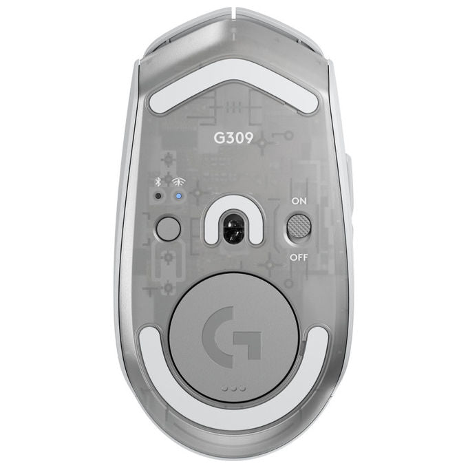 Logitech G, Mouse Wireless Gaming G309 Lightspeed, 2560 DPI, Bluetooth, Bianco