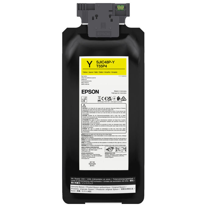 Epson SJIC48P-Y, Cartuccia d'inchiostro originale, Giallo, 480 ml