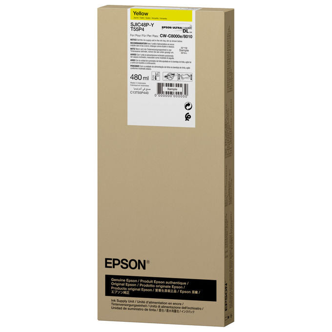 Epson SJIC48P-Y, Cartuccia d'inchiostro originale, Giallo, 480 ml
