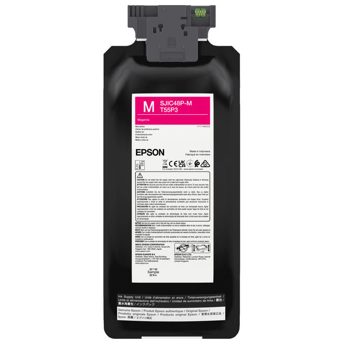 Epson, Cartuccia d'Inchiostro Magenta Originale, 480 ml, Per ColorWorks C8000e
