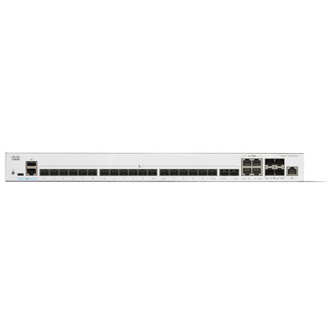 Cisco, Switch di Rete, Gestito L2-L3, 24-Porte SFP+, Catalyst C1300-24XS, Grigio