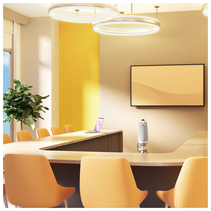 Owl Labs, Treppiede per Meeting Owl, Argento, Altezza 44.8-190cm, Con Custodia