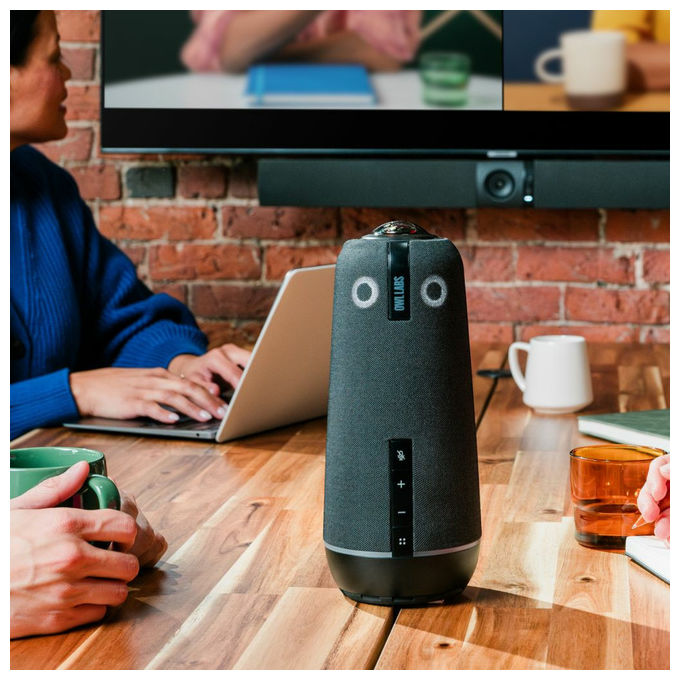 Owl Labs, Videocamera per Videoconferenza 4K, 360°, con Microfono e Altoparlante
