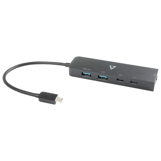 V7, Adattatore Usb-C, Ethernet 2.5G, Usb A, Usb-C, Rj45, Nero