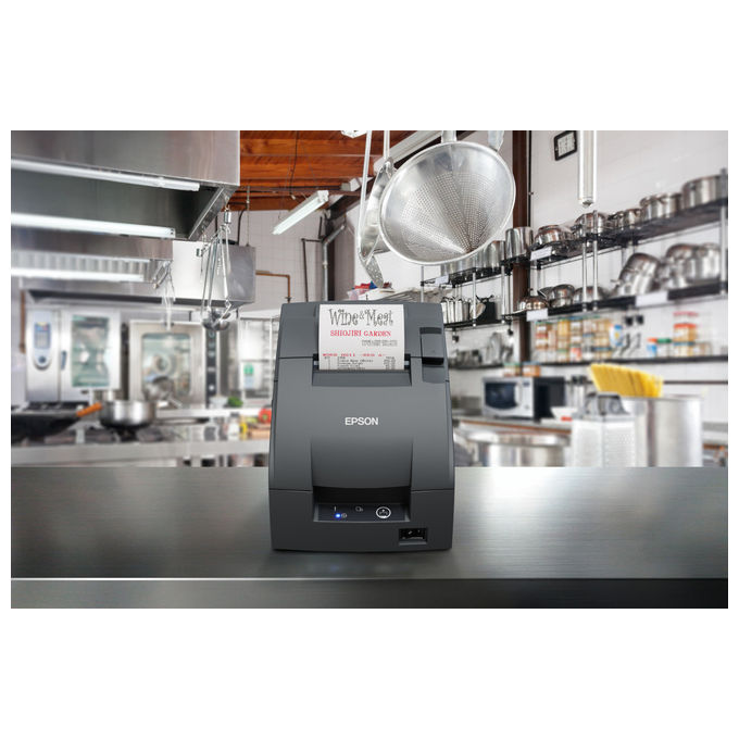 Epson, Stampante POS a Matrice di Punti TM-U220IIB, Grigia, Interfaccia Seriale RS-232