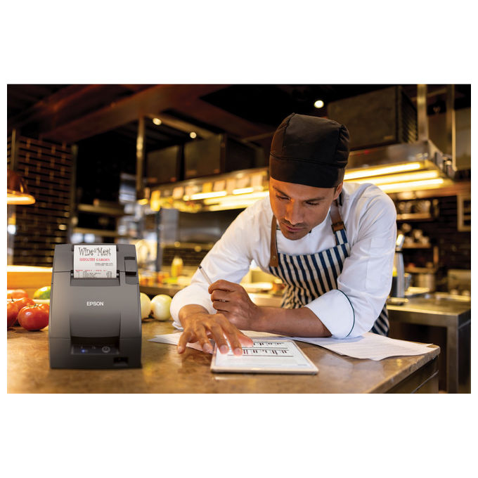 Epson, Stampante POS a Matrice di Punti TM-U220IIB, Grigia, Interfaccia Seriale RS-232