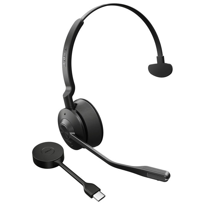 Jabra, Engage 55 SE, Auricolare Wireless, Mono, Nero, USB-C, Archetto, Ufficio