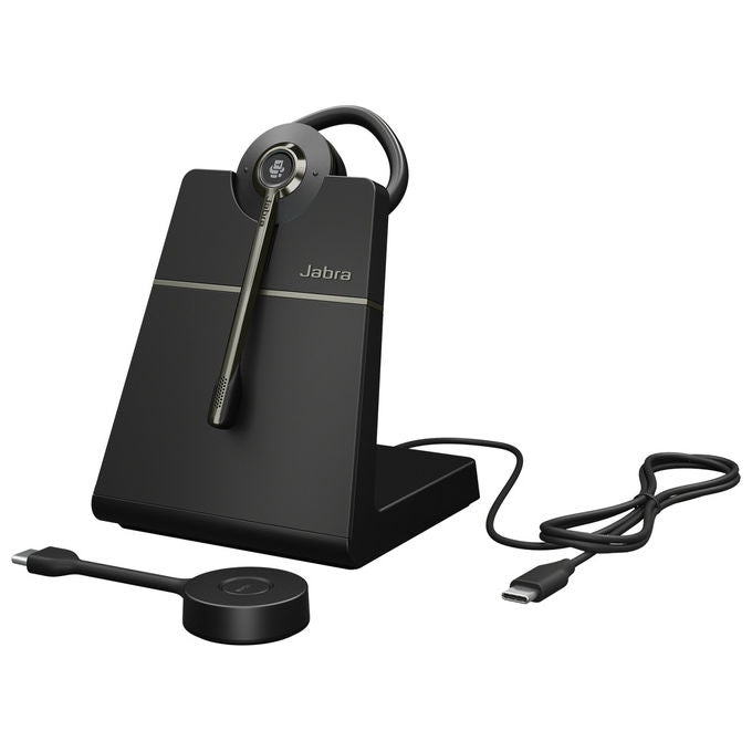 Jabra, Engage 55 SE, Auricolare Wireless, Clip, Nero, Per Auto-Ufficio
