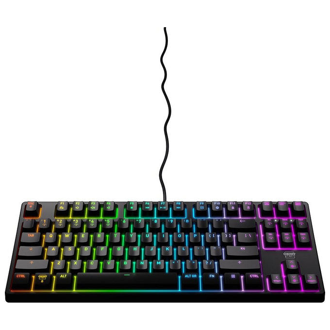 Cherry Xtrfy K4V2, Tastiera Gaming Meccanica TKL RGB, USB QWERTY, Portoghese, Nera